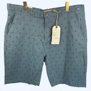 Hudson & Barrow Men's Anchor Chino Shorts Stretch 38x10 NWT